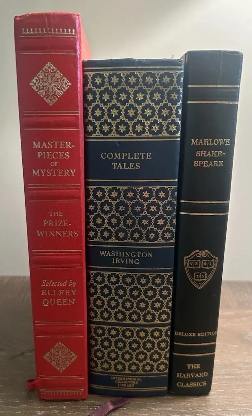 Vtg Lot Of 3 Collectors HC Books Prize Winners Complete Tales Marlowe Shakespear